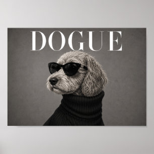Cockapoo Chic Fashion Honden Kunstprint Poster