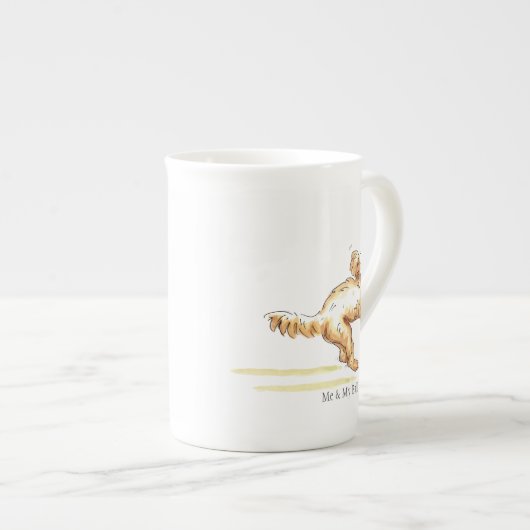 Cockapoo China Tea Cup Porselein Kop (Voorkant rechts)