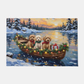 Cockapoo Christmas Boat Holiday Deurmat (Voorkant)