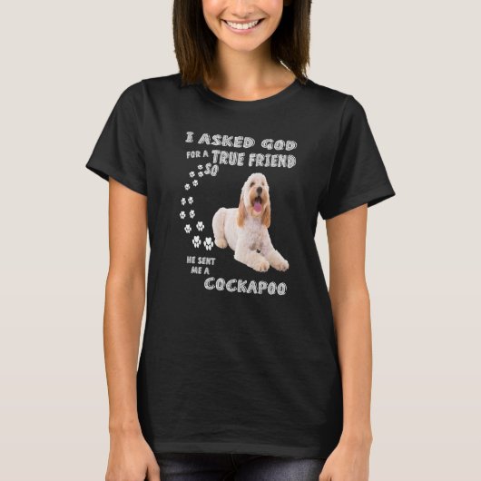 Cockapoo citaat moeder, Cockerdoodle vader afdruk, T-shirt (Voorkant)