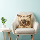 Cockapoo Coffee Co Pillow | Dog Lover Cushion Gift Kussen (Stoel)