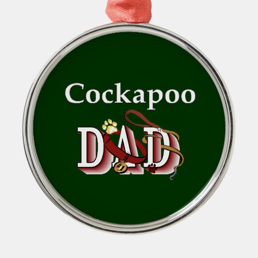 Cockapoo DAD Metalen Ornament (Voorkant)