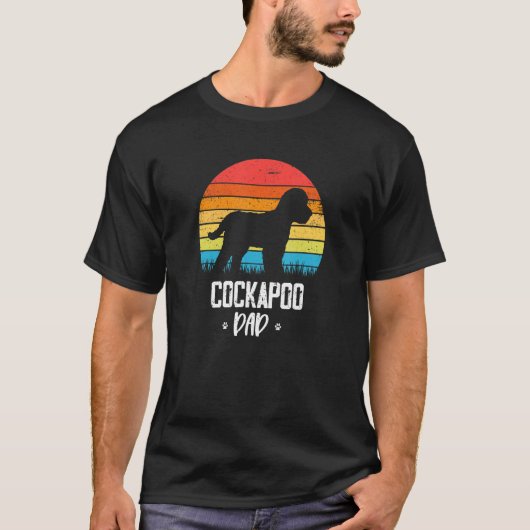 Cockapoo Dad Retro Vintage T-shirt (Voorkant)