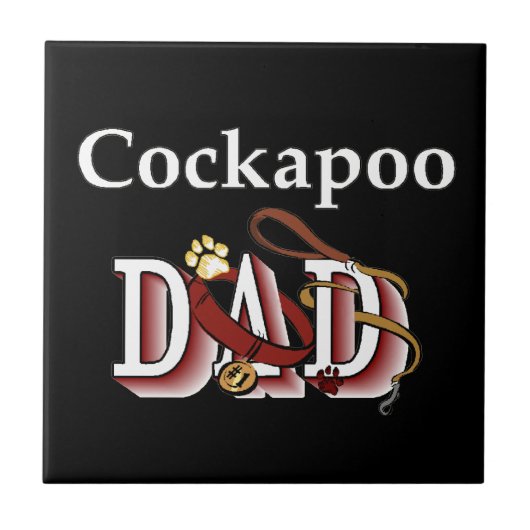 Cockapoo DAD Tegeltje (Voorkant)
