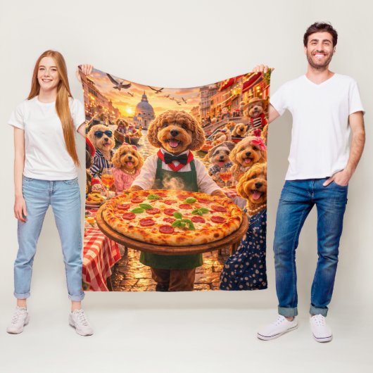 Cockapoo deken | Cadeau knuffel voor hondenliefheb (In situ)