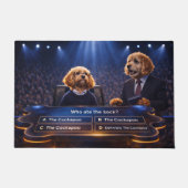 Cockapoo deurmat Wie heeft de sok opgegeten Welkom (Voorkant)