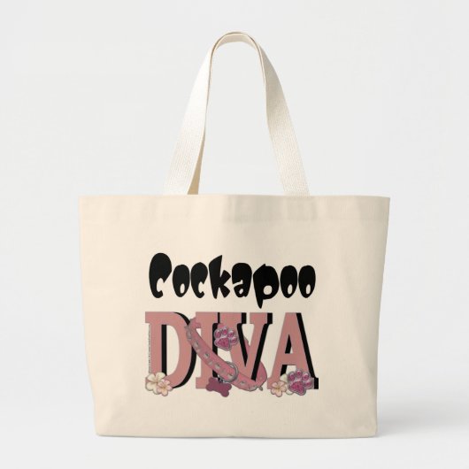 Cockapoo DIVA Grote Tote Bag (Voorkant)