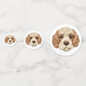 Cockapoo Dog 3D geïnspireerd Confetti (Voorkanten)