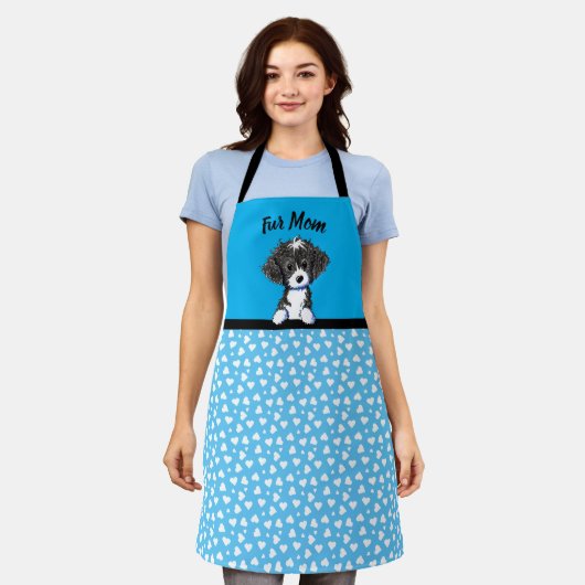 Cockapoo dog All-Over Print Apron Schort (Gedragen)