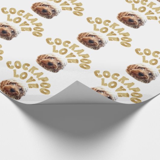 Cockapoo Dog Cadeaupapier (Hoek)