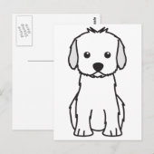 Cockapoo Dog Cartoon Briefkaart (Voorkant / Achterkant)