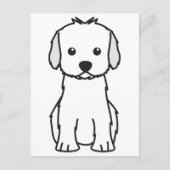 Cockapoo Dog Cartoon Briefkaart (Voorkant)