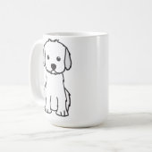Cockapoo Dog Cartoon Koffiemok (Voorkant links)
