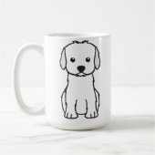 Cockapoo Dog Cartoon Koffiemok (Links)