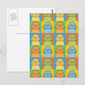 Cockapoo Dog Cartoon Pop-Art Briefkaart (Voorkant / Achterkant)