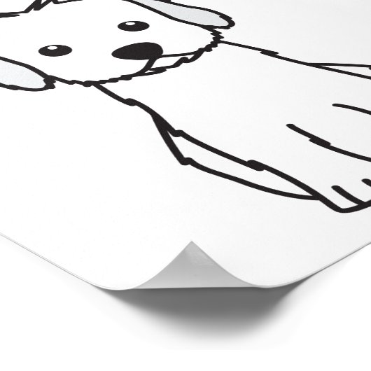 Cockapoo Dog Cartoon Poster (Hoek)