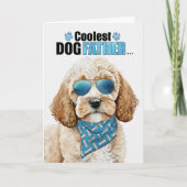 Cockapoo Dog Coolest Dad Ooit Vaderdag Feestdagen Kaart (Voorkant)