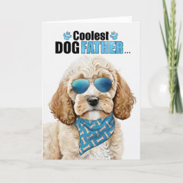 Cockapoo Dog Coolest Dad Ooit Vaderdag Feestdagen Kaart