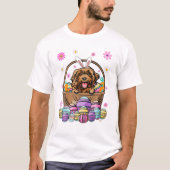 Cockapoo Dog Happy Easter Day T-shirt (Voorkant)