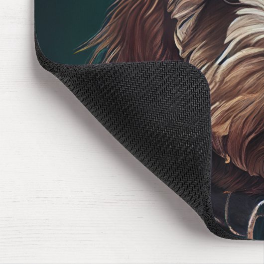 Cockapoo Dog in St. Patrick's Day Dress Muismat (Hoek)