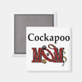 Cockapoo Dog Mam Gifts Magneet (Voorkant / Achterkant)