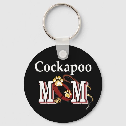 Cockapoo Dog Mam Gifts Sleutelhanger (Voorkant)