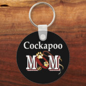 Cockapoo Dog Mam Gifts Sleutelhanger (Voorkant)