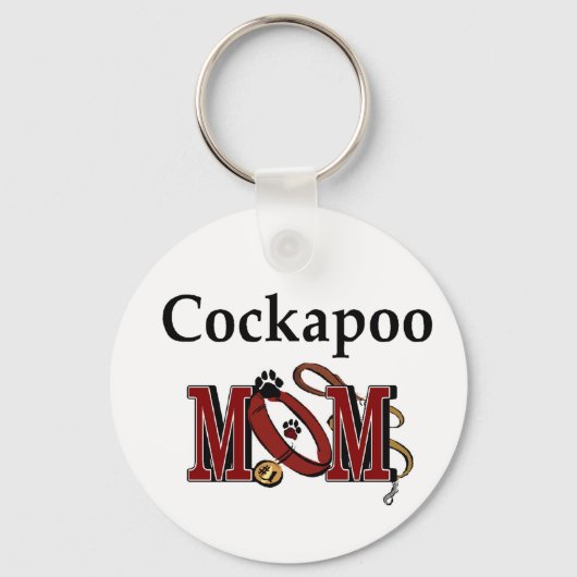 Cockapoo Dog Mam Gifts Sleutelhanger (Voorkant)