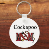 Cockapoo Dog Mam Gifts Sleutelhanger (Voorkant)