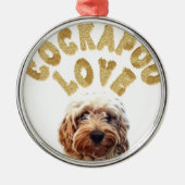 Cockapoo Dog Metalen Ornament (Voorkant)