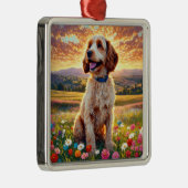Cockapoo Dog Metalen Ornament (Rechts)