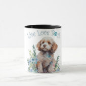 Cockapoo Dog Mom Floral Mok (Midden)