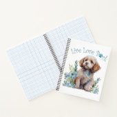Cockapoo Dog Mom Floral Notitieboek (Binnen)