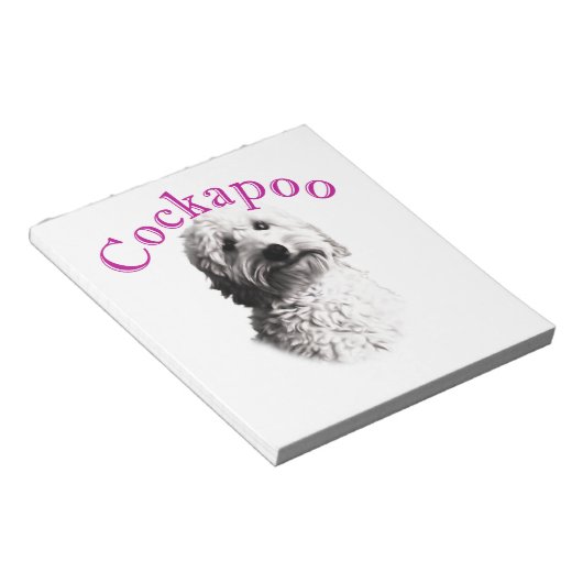 Cockapoo Dog Notitieblok (Schuin)