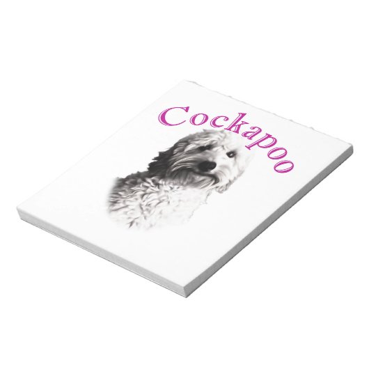 Cockapoo Dog Notitieblok (Linkerzijde)