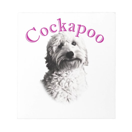 Cockapoo Dog Notitieblok (Voorkant)