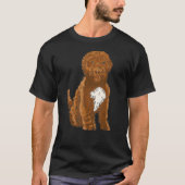 Cockapoo Dog Poodle Realistisch Cockapoo Animal Lo T-shirt (Voorkant)