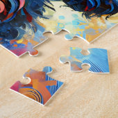 Cockapoo Dog Portrait Acryl Art Print Hondenliefhe Legpuzzel (Zijkant)