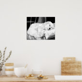 Cockapoo Dog Portret Poster Print (Keuken)