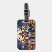 Cockapoo Dog Pumpkin Halloween Grappig Bagagelabel (Voorkant verticaal)