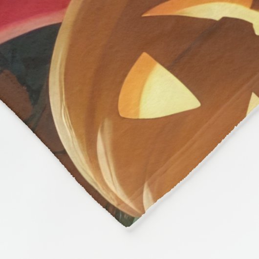 Cockapoo Dog Pumpkin Halloween Grappig Fleece Deken (Hoek)