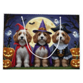 Cockapoo Dog Pumpkin Halloween Grappig Groot Cadeauzakje (Achterkant)