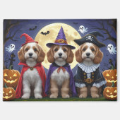 Cockapoo Dog Pumpkin Halloween Grappig Magneet (Voorkant)