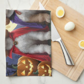 Cockapoo Dog Pumpkin Halloween Grappig Theedoek (Quarter Fold)