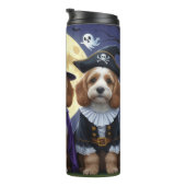 Cockapoo Dog Pumpkin Halloween Grappig Thermosbeker (Geroteerd rechts)