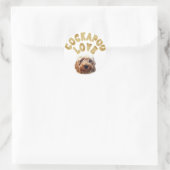 Cockapoo Dog Ronde Sticker (Tas)
