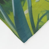 Cockapoo Dog Spring Bloemen Schilderen Fleece Deken (Hoek)