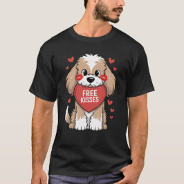 Cockapoo Dog Valentijnsdag Free Kisses T-shirt