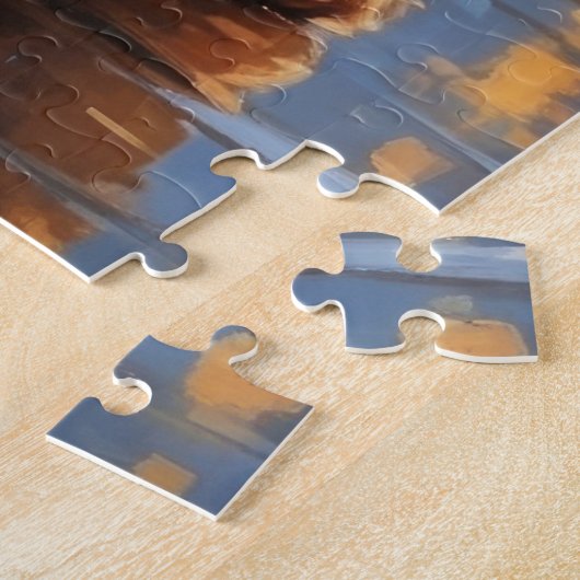 Cockapoo Dogs Christmas Snow Holiday  Legpuzzel (Zijkant)