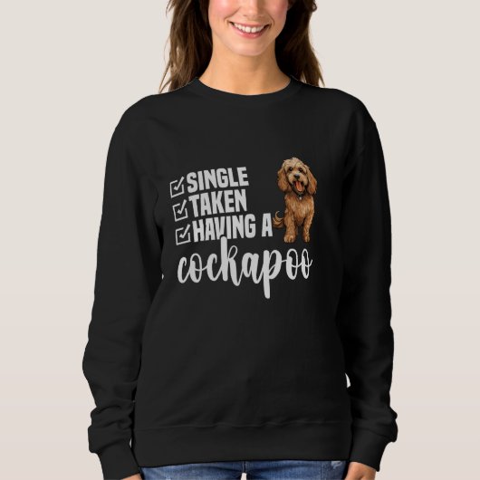 Cockapoo-eigenaar puppy-liefhebber met een enthous trui (Voorkant)